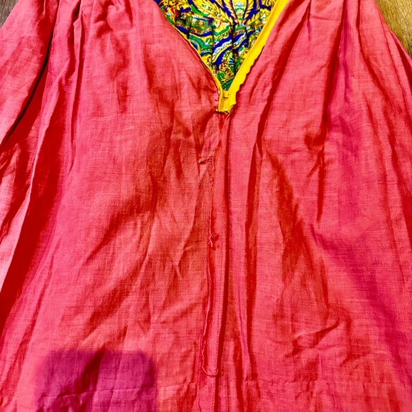 Vtg. 70 s Ellen Tracy for I Magnin 3 tier Psychedelic Gypsy Skirt - Sz. L - Picture 7 of 13